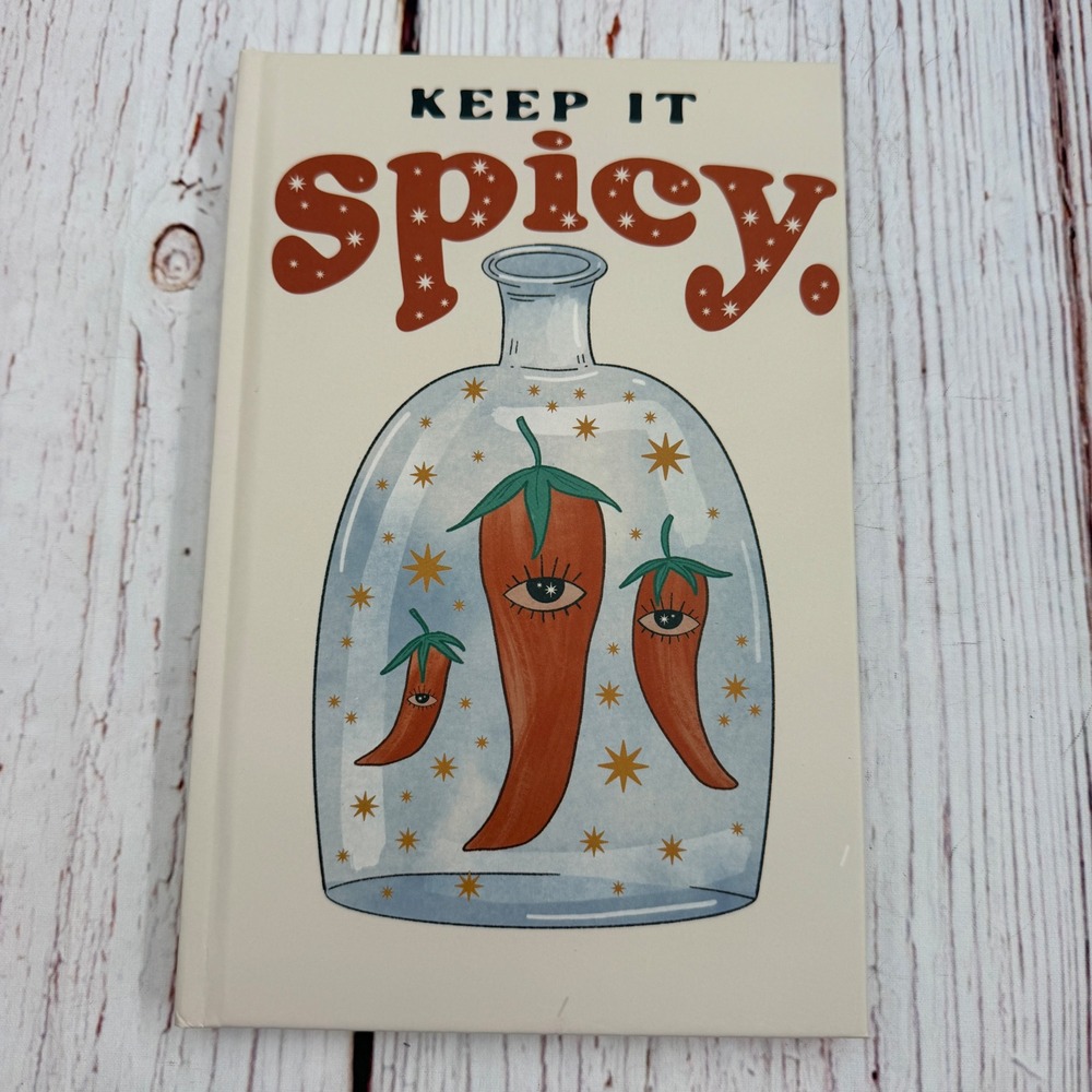 Keep It Spicy Lined Hardcover Journal Notebook 50 Pages Cream 5.5x8.25